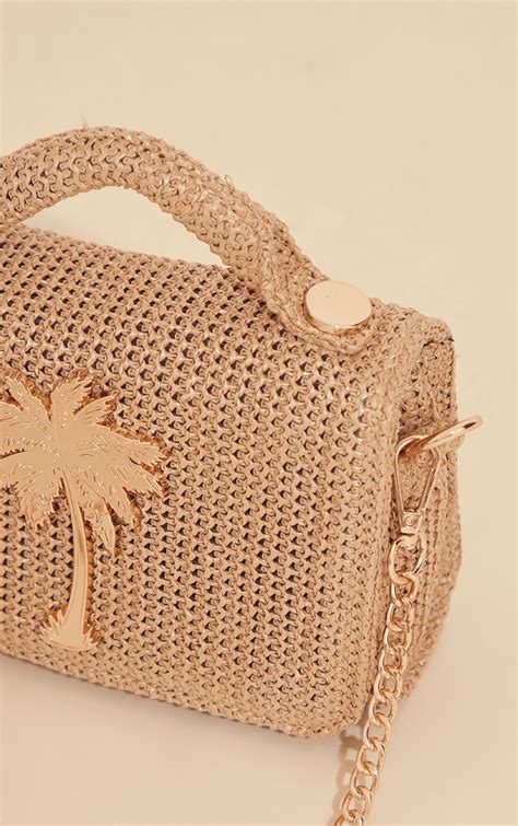 palm tree raffia handbags